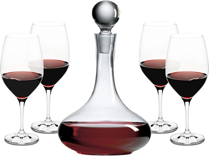 Ravenscroft Crystal Large Wine Decanter, Crafted in Europe, Handblown, 66 FL Oz, Clear Ground Glass Stopper, 100% Lead-Free Crystal, Gift-Boxed, Elegant Design