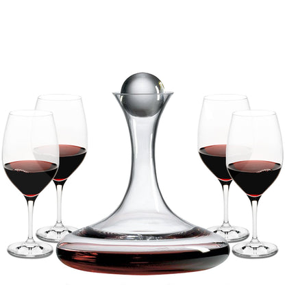 Ravenscroft Crystal Large Wine Decanter, Crafted in Europe, Handblown, 66 FL Oz, Clear Ground Glass Stopper, 100% Lead-Free Crystal, Gift-Boxed, Elegant Design