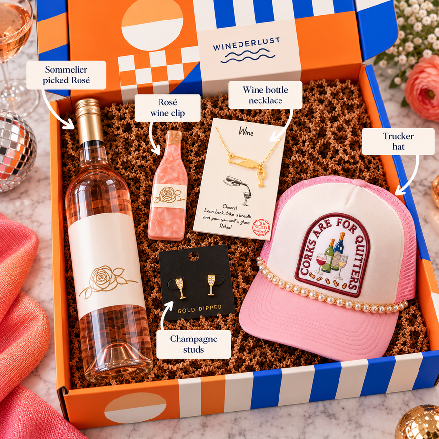 Accessory Queen Box gift box interior with contents